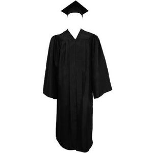 Cap and gown (no tassel)